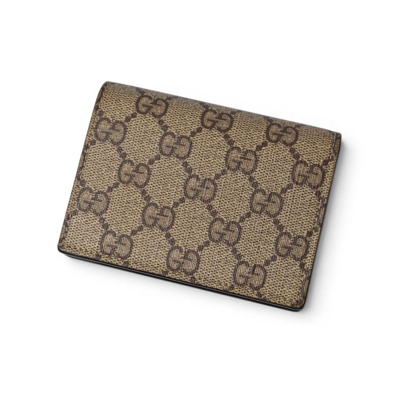 GUCCI（グッチ） ミニ財布/二つ折り 折財布 GGスプリーム ばなにゃ