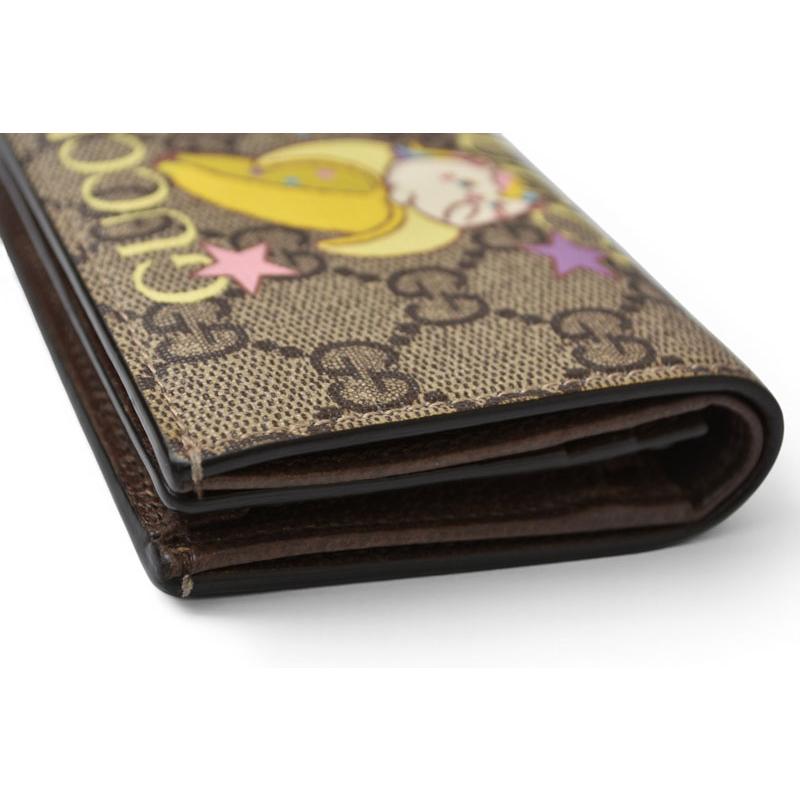 GUCCI GGスプリーム キャット 二つ折り財布 GUCCI（グッチ） ミニ財布/二つ折り 折財布 GGスプリーム ばなにゃ