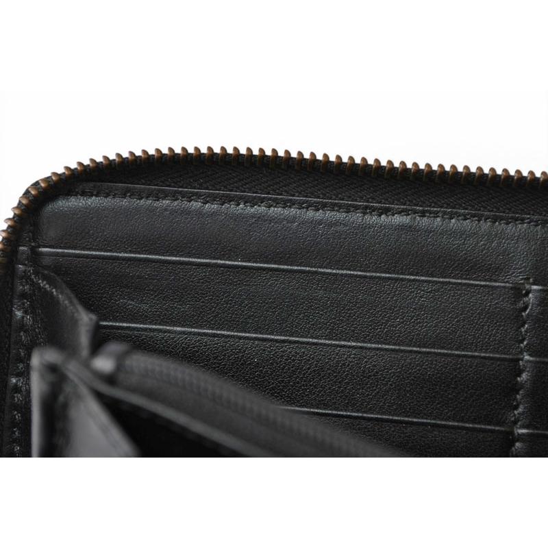 【美品】GUCCI グッチ 長財布 マーモント ラウンドファスナー ブラック GUCCI（グッチ） 財布 長財布/GGマーモント ラウンドファスナー 443123