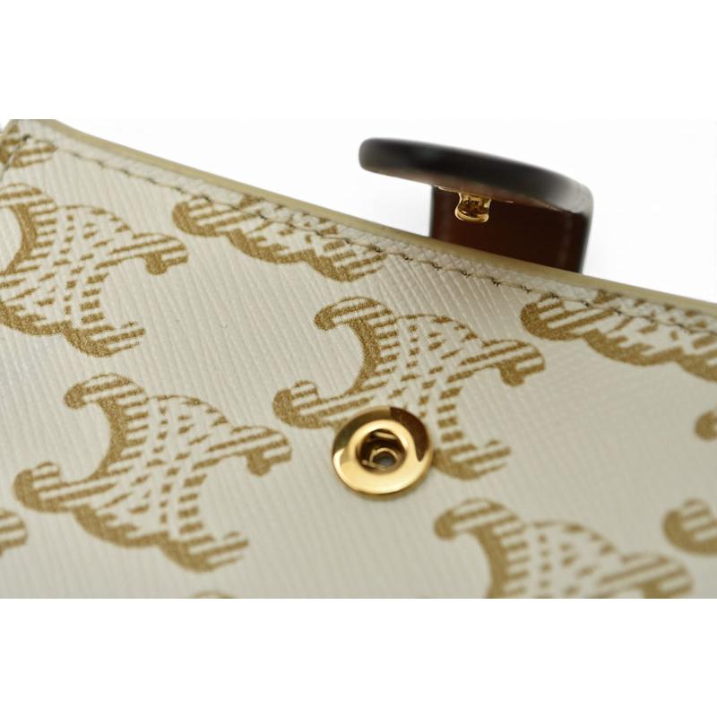 CELINE（セリーヌ） 財布/二つ折 ミニ財布 トリオンフ ストラップ
