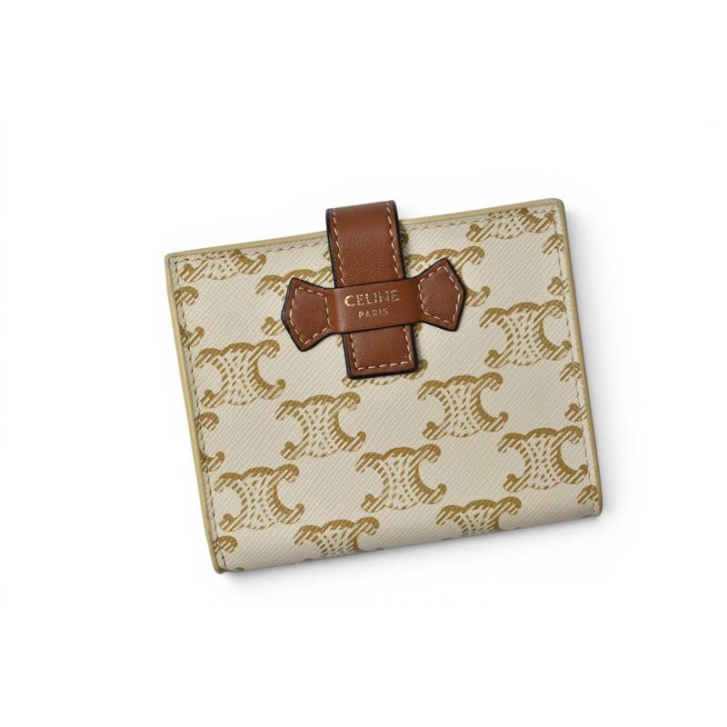 CELINE（セリーヌ） 財布/二つ折 ミニ財布 トリオンフ ストラップ