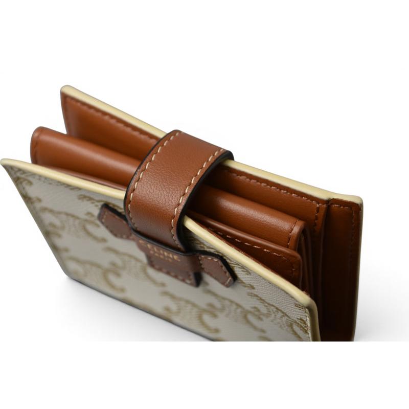 CELINE（セリーヌ） 財布/二つ折 ミニ財布 トリオンフ ストラップ