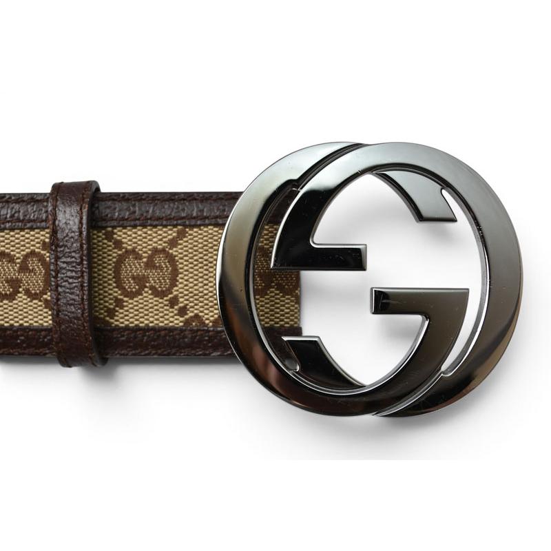GUCCI（グッチ） ベルト ユニセックス GUCCI GGバックル GGブラウン