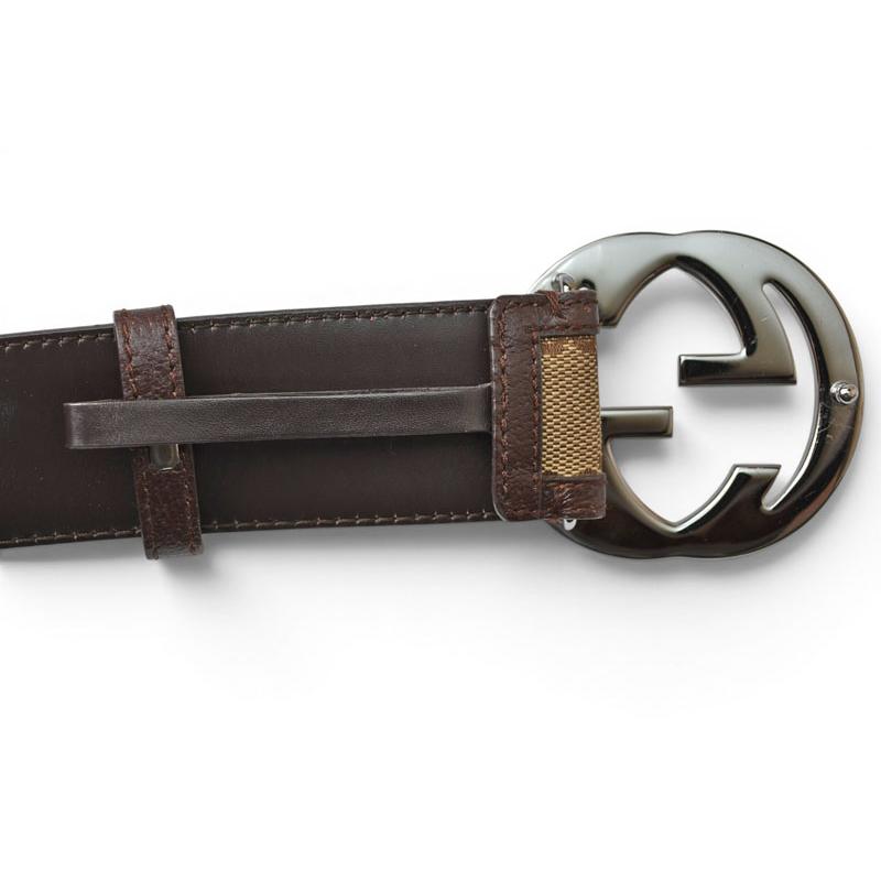 GUCCI（グッチ） ベルト ユニセックス GUCCI GGバックル GGブラウン