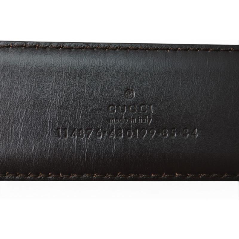 GUCCI（グッチ） ベルト ユニセックス GUCCI GGバックル GGブラウン