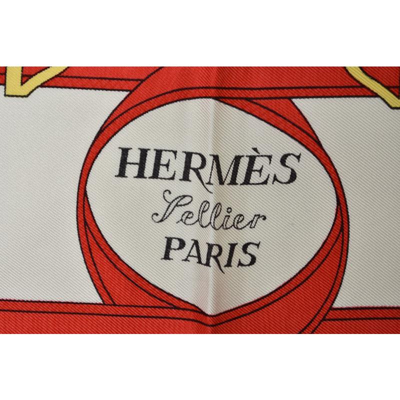 HERMES（エルメス） カレ90 スカーフ エプロンドール/黄金の拍車