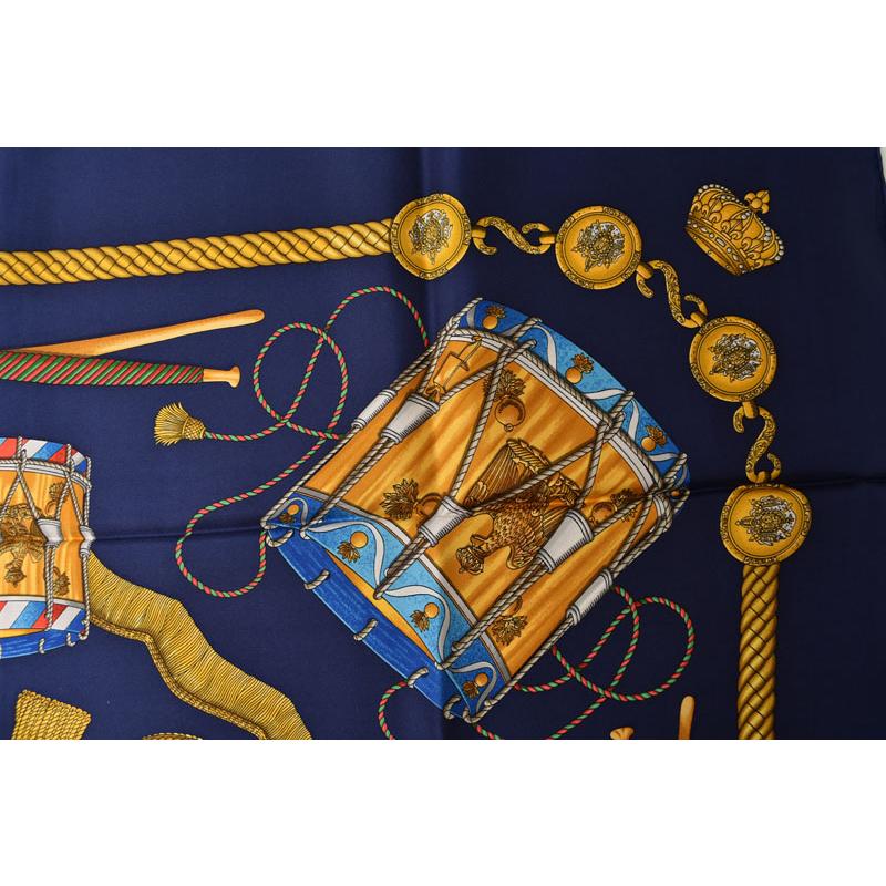 HERMES（エルメス） カレ90 スカーフ HERMES LES TAMBOURS タンブール