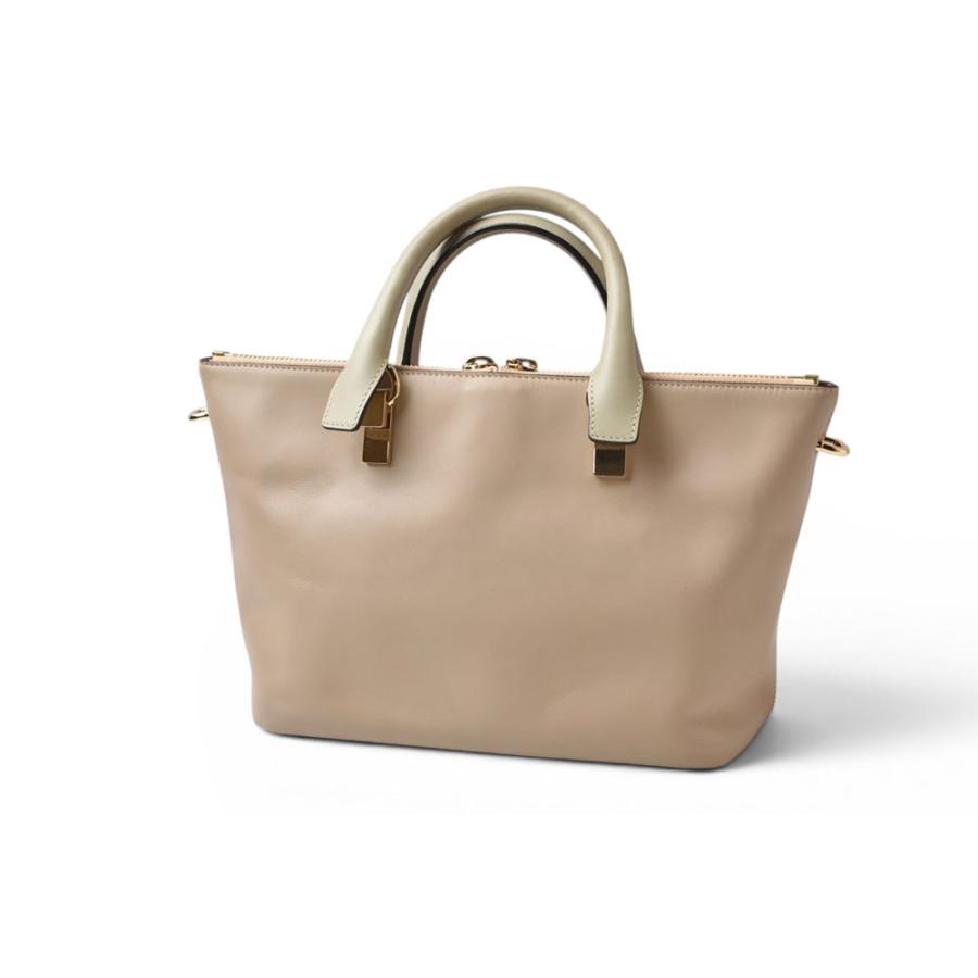 さらに値下げ！Chloé ベージュ レザー ハンドバッグ Chloe（クロエ） ハンドバッグ ベイリー レザー トートバッグ レッド