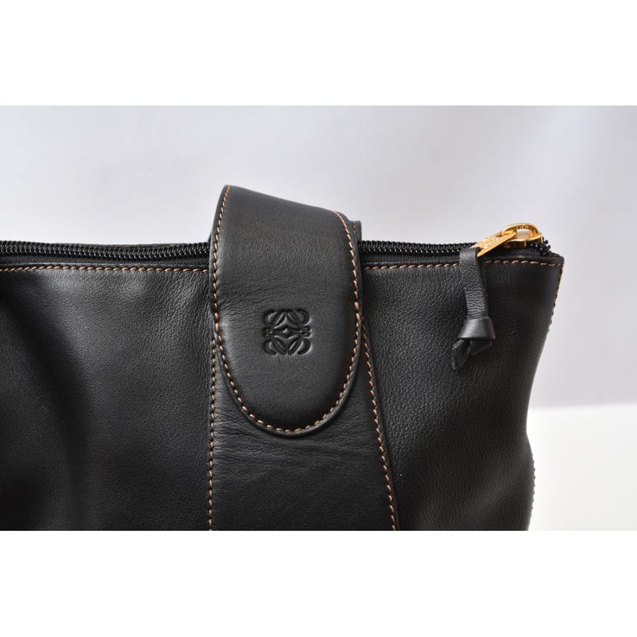 LOEWE（ロエベ） トートバッグ アントン アナグラム ポーチ付 ダーク