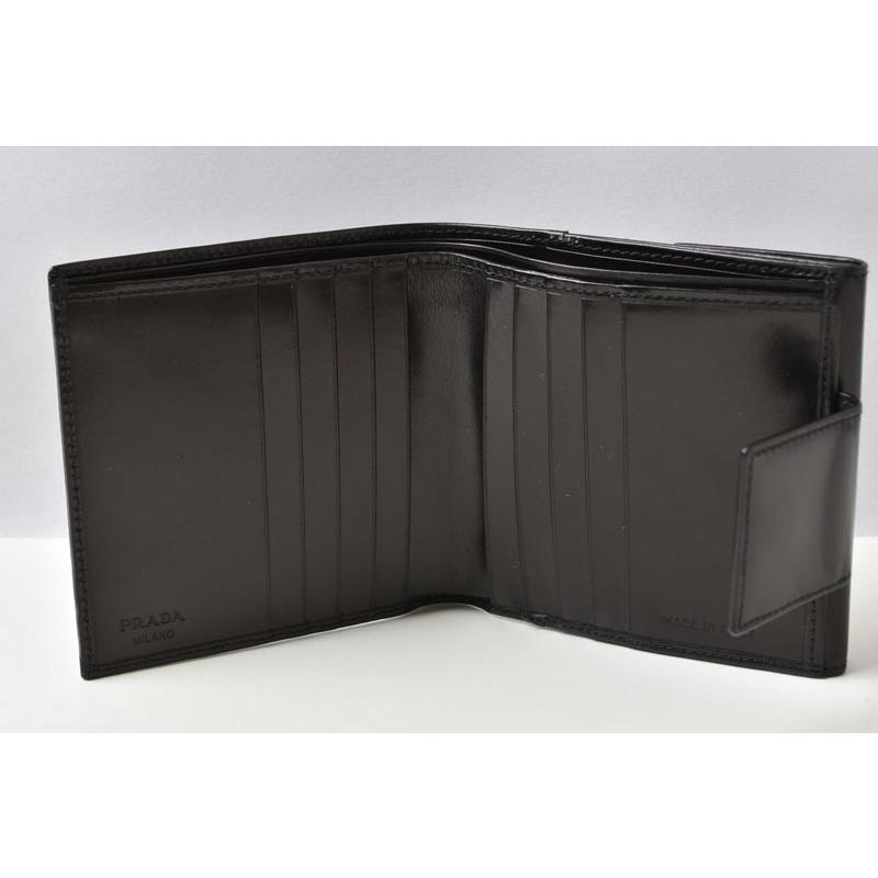 PRADA（プラダ） 財布/三つ折り 折財布 M512 ヴィンテージ NERO