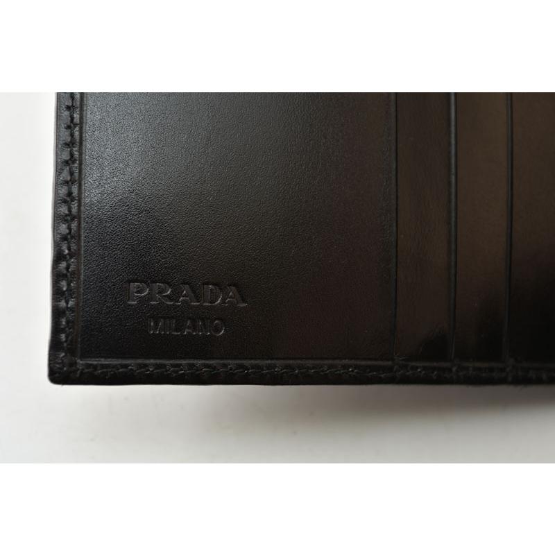 PRADA（プラダ） 財布/三つ折り 折財布 M512 ヴィンテージ NERO