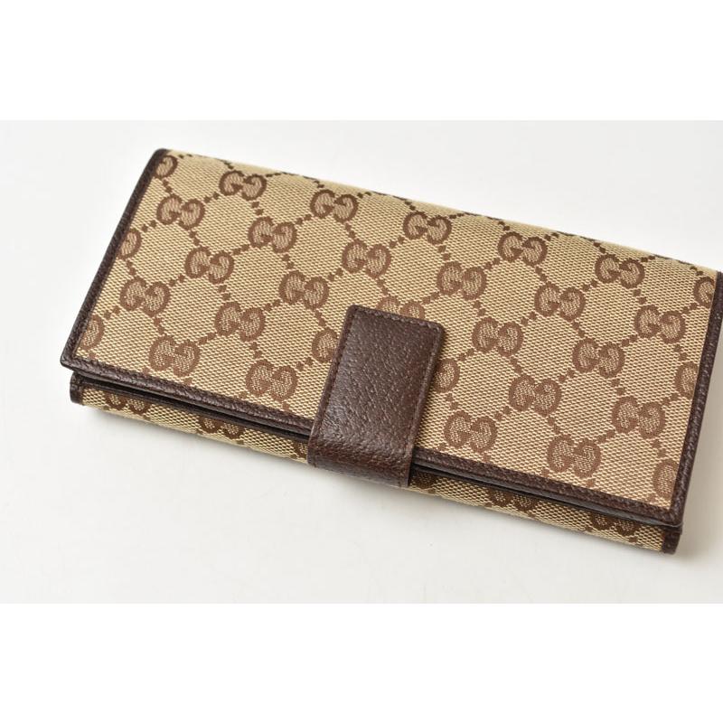 GUCCI（グッチ） 財布 長財布 GGキャンバス GGブラウン/ベージュ