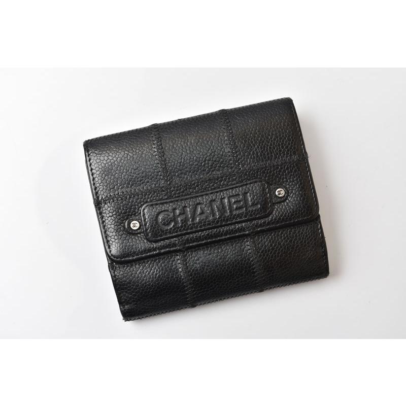 CHANEL（シャネル） 二つ折り財布 ヴィンテージ チョコバー Wホック