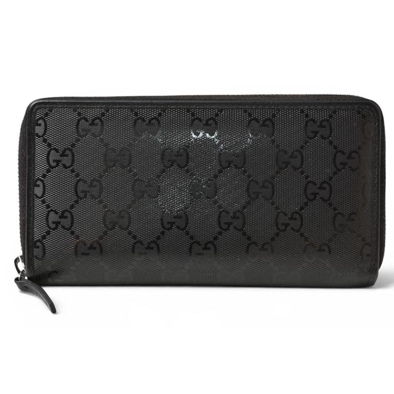 GUCCI グッチ GGインプリメ ラウンドファスナー長財布 ブラック GUCCI（グッチ） 財布 長財布/ラウンドファスナー式 GGインプリメ GG