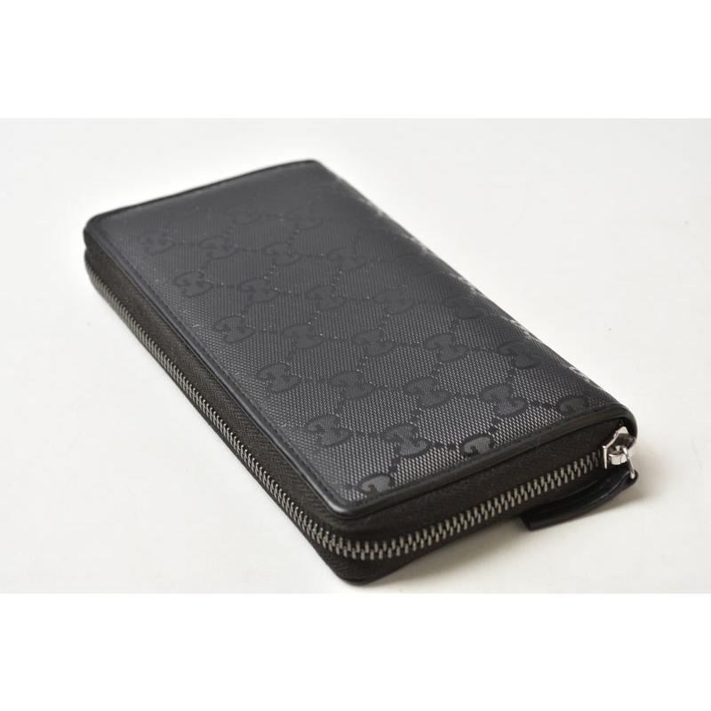 GUCCI グッチ GGインプリメ ラウンドファスナー長財布 ブラック GUCCI（グッチ） 財布 長財布/ラウンドファスナー式 GGインプリメ GG