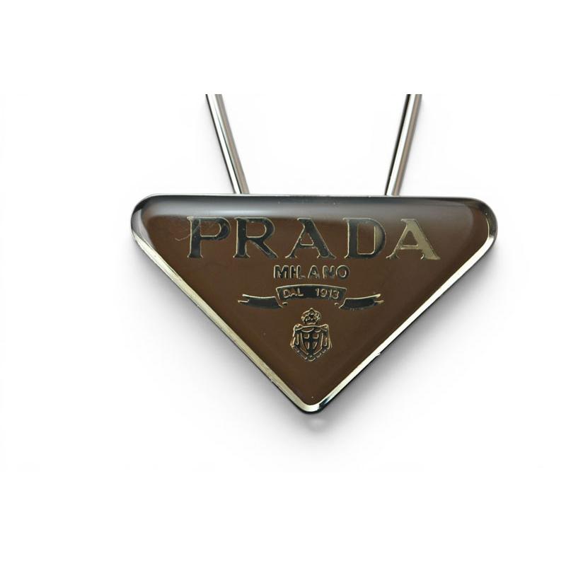 PRADA（プラダ） キーリング/キーホルダー トライアングル ブラウン