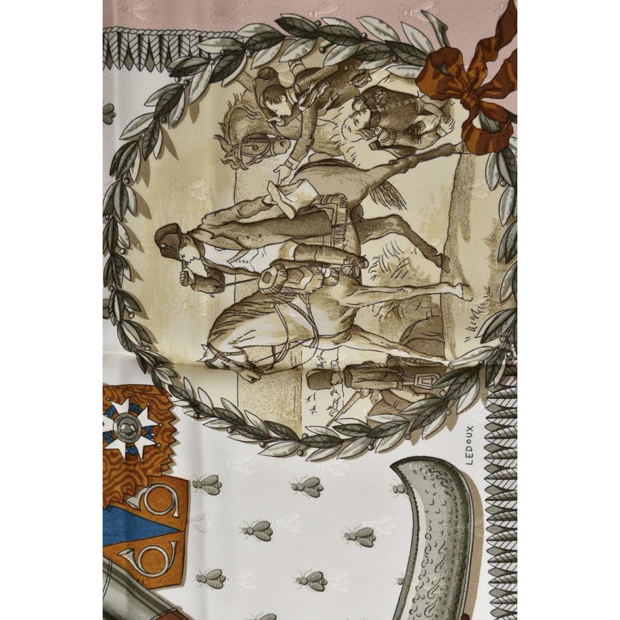 HERMESエルメス スカーフ カレ 90 ピンク ヴィンテージ HERMES（エルメス） カレ90 スカーフ ヴィンテージ ナポレオン/蜂