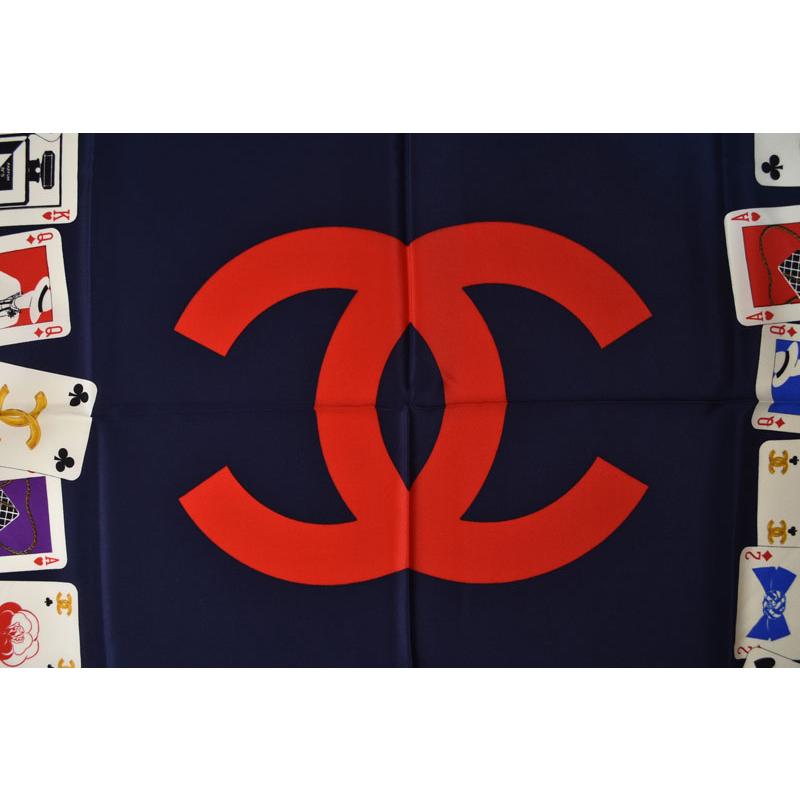 シャネル ココマーク トランプ柄 スカーフ CHANEL CHANEL（シャネル） スカーフ/ストール ヴィンテージ ココマーク/CC