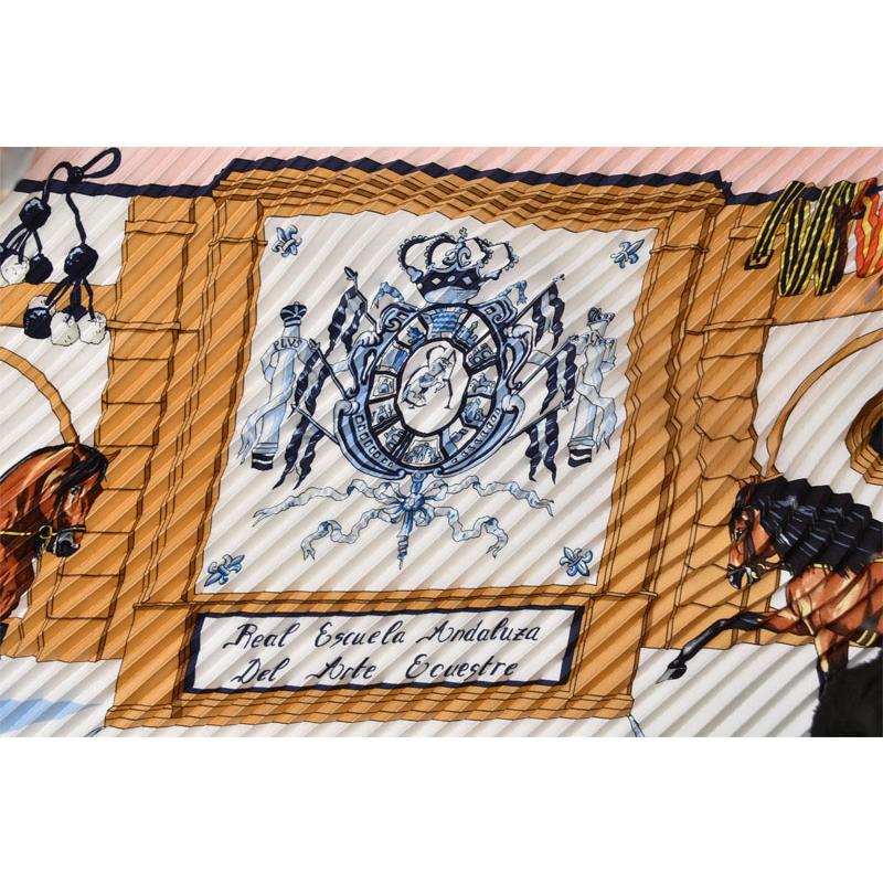 エルメス　ひし形プリーツスカーフ HERMES（エルメス） スカーフ/プリーツカレ ショール スカーフ ひし形