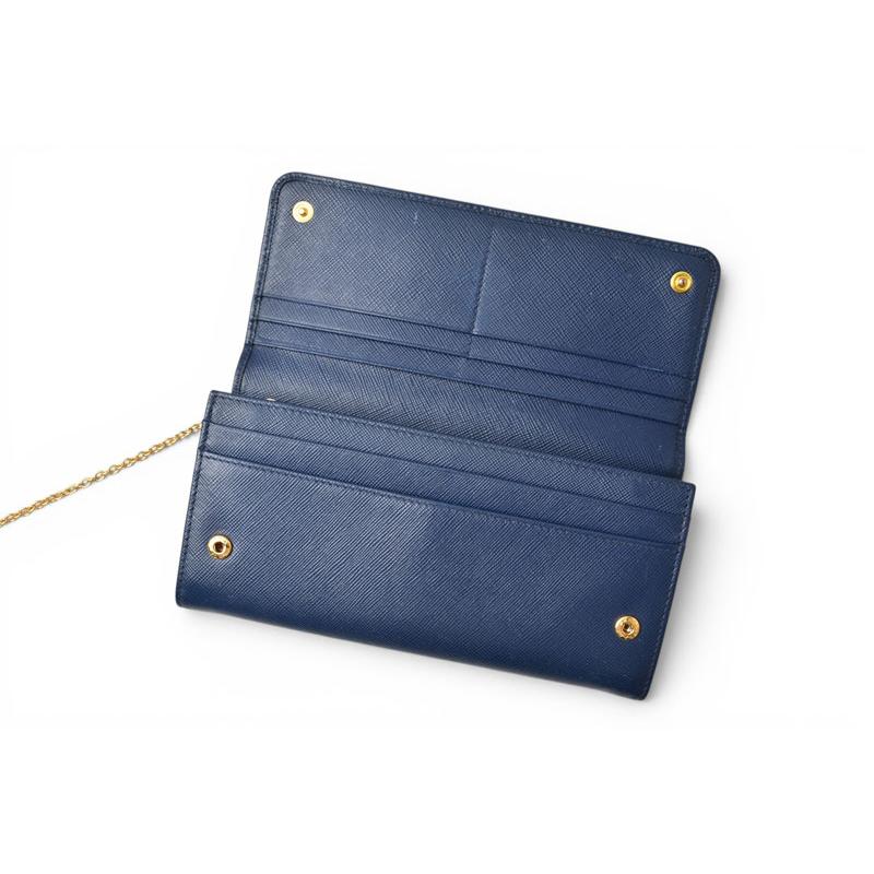 PRADA トラベルウォレット　紺色　長財布 PRADA（プラダ） 財布 長財布/パスケース付 1MH132 BLUETTE/ブルー