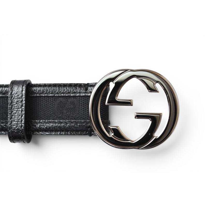 GUCCI（グッチ） ベルト ユニセックス GUCCI GGバックル GGブラック