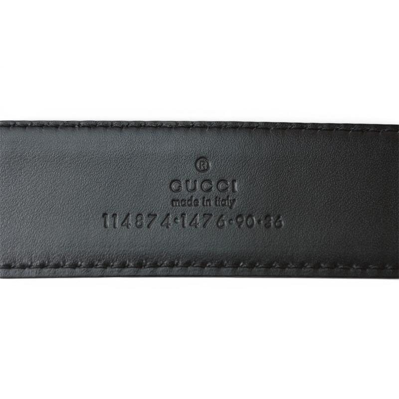 GUCCI（グッチ） ベルト ユニセックス GUCCI GGバックル GGブラック