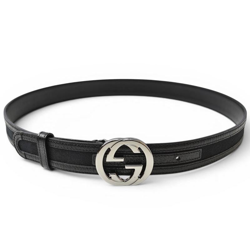 GUCCI（グッチ） ベルト ユニセックス GUCCI GGバックル GGブラック