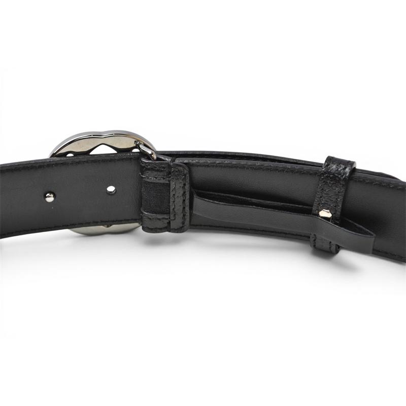 GUCCI（グッチ） ベルト ユニセックス GUCCI GGバックル GGブラック
