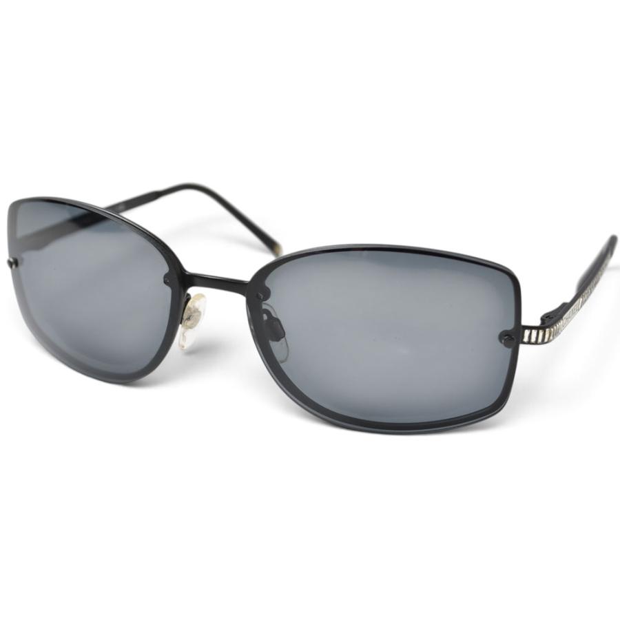 【美品 希少】 CHANEL シャネル ラインストーン ブラック サングラス CHANEL（シャネル） サングラス/アイウェア CHANEL 4123-B ブラック