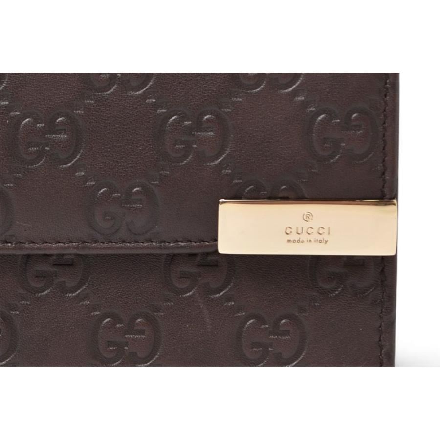 GUCCI グッチ シマ レザー Wホック 二つ折り財布 ゴールド金具 GG柄 GUCCI（グッチ） 二つ折り財布/Wホック財布 グッチシマ 257015 レザー