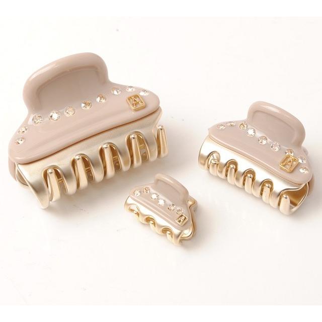 アレクサンドルドゥパリ ヘアクリップ3点セット ギフトボックス付 Alexandre de Paris ピンス ヴァンドーム ベージュ/ゴールド  LCF003-A14-061 :alp-17-003:Import shop P.I.T. - 通販 - Yahoo!ショッピング