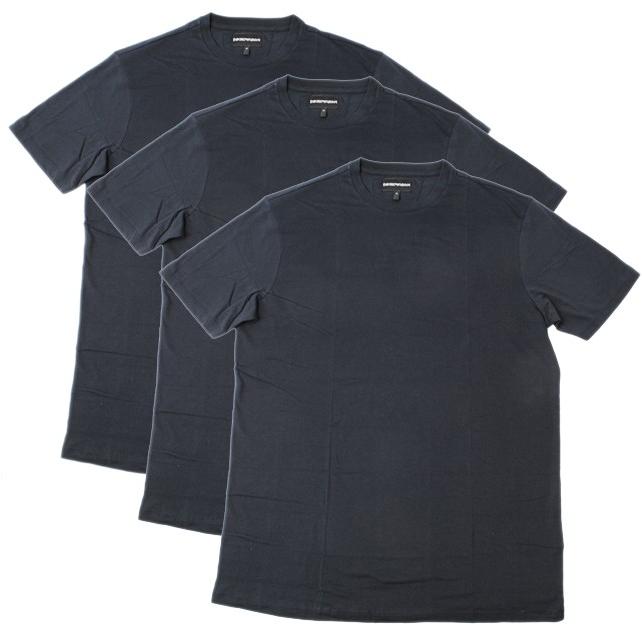 エンポリオ アルマーニ 半袖Tシャツ 3枚セット EMPORIO ARMANI メンズ　アンダーウェア クルーネック ダークネイビー 3Y1DA1 1JCRZ 0920
