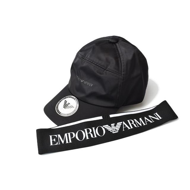 エンポリオアルマーニ キャップ/帽子 EMPORIO ARMANI　メンズ ベースボールキャップ ロゴ/ブラック 627536 9A558 00020｜brand-pit｜08