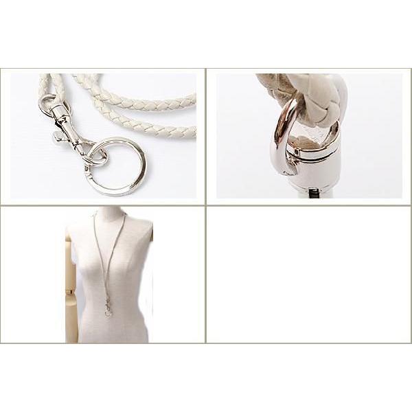 BOTTEGA VENETA ボッテガ・ヴェネタ　キーリング付ネックストラップ オフホワイト(ストゥッコ) 113539 V001D 9027【新品】【送料無料】 BOTTEGA VENETA