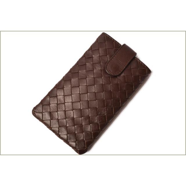 ボッテガ ヴェネタ マルチケース/小物入れ BOTTEGA VENETA　iPhoneケース/携帯ケース　イントレチャート ダークブラウン 258331｜brand-pit｜02