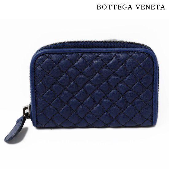 BOTTEGA VENETA ボッテガ・ヴェネタ カードケース/コインケース キルティングステッチ ダークブルー 114075 V0511 4276 【新品】【送料無料】｜brand-pit