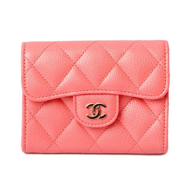 キャビアスキン シャネル コインケース/カードケース CHANEL ミニ