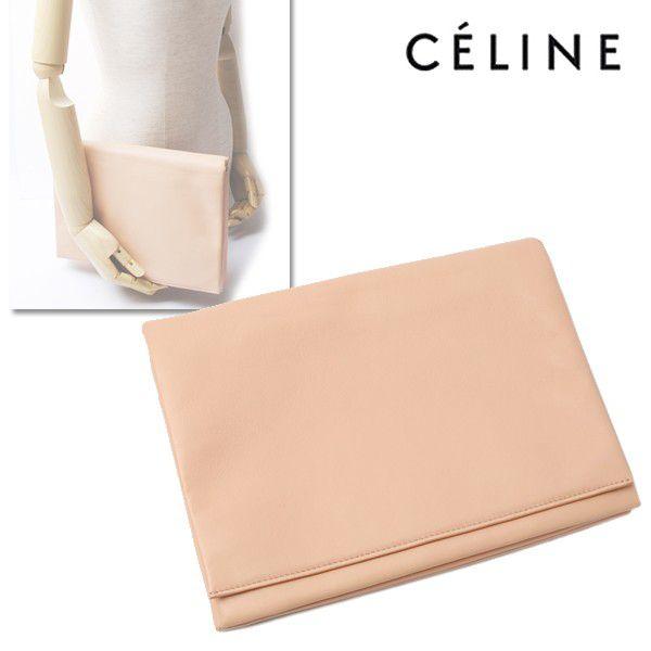 【値下げ】CELINE セリーヌ　クラッチバッグ　ベージュ CELINE（セリーヌ） クラッチポーチ/クラッチバッグ ラムスキン SOFT