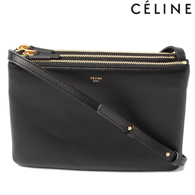 セリーヌ ショルダーバッグ/クラッチバッグ CELINE 165113ETA.38NO TRLO BAG/トリオ ブラック 2way｜brand-pit