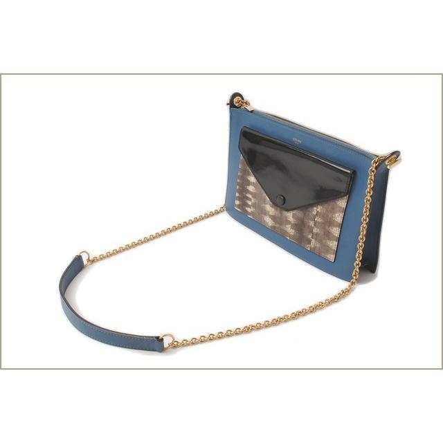 CELINE（セリーヌ） ショルダーバッグ/チェーンショルダー ブルー