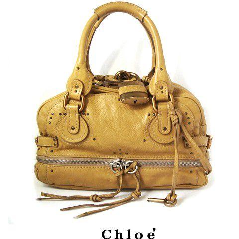 Chloe クロエ パディントン トートバッグ レザー/イエロー Chloe クロエ パディントン トートバッグ レザー/イエロー