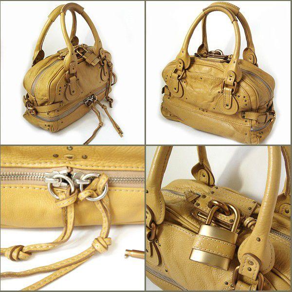 Chloe クロエ パディントン トートバッグ レザー/イエロー Chloe クロエ パディントン トートバッグ レザー/イエロー