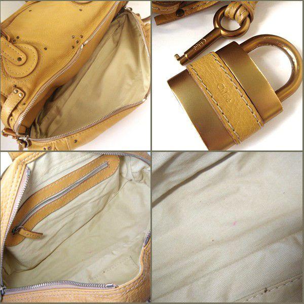 Chloe クロエ パディントン トートバッグ レザー/イエロー Chloe クロエ パディントン トートバッグ レザー/イエロー