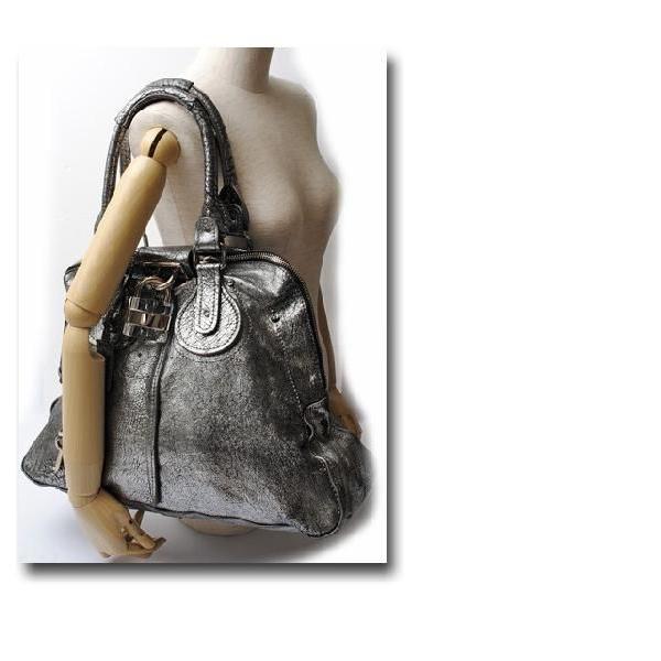 Chloe クロエ パディントン ショルダーバッグ ヴィンテーシルバー 中古 