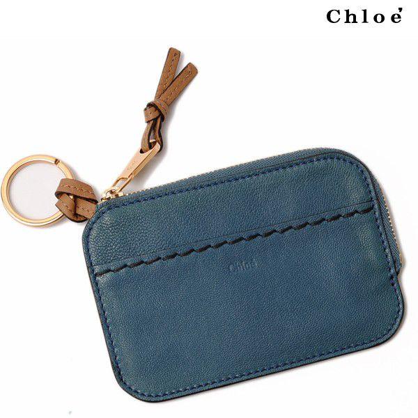 Chloe クロエ  キーリング付コインケース　ANGIE/アンジー　FJORD BLUE/ブルー　3P0463 583 72C 新品 送料無料｜brand-pit｜02