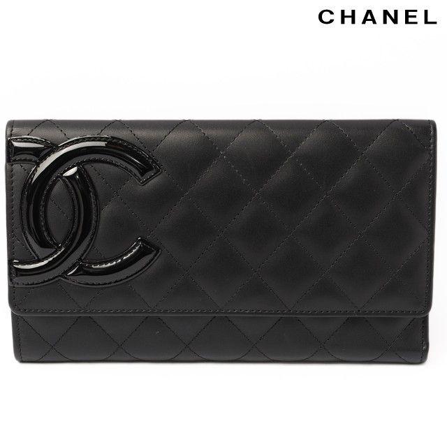 シャネル 財布 CHANEL 長財布 カンボンライン ブラック/ピンク A46645 :co-c-169:Import shop P.I.T