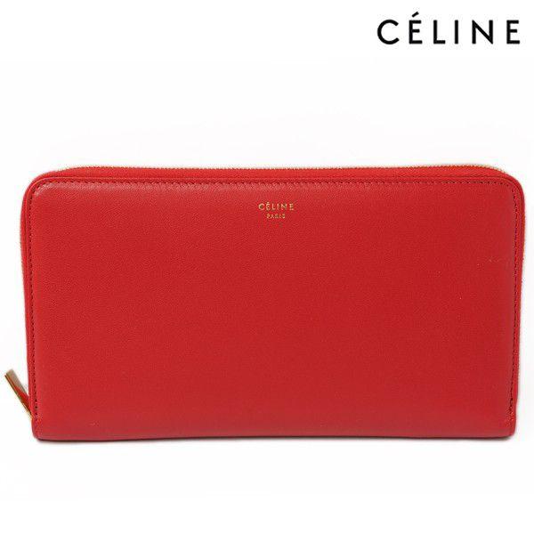 CELINE セリーヌ 長財布　ファスナー式　ラムスキン　Magenta/レッド　101873FTA.25MG｜brand-pit｜02