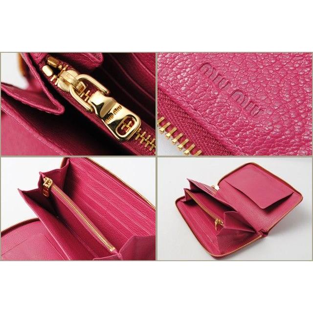 miu ミュウミュウ 財布 miumiu 長財布 ラウンドファスナー式 miu ミュウミュウ 財布 miumiu 長財布 ラウンドファスナー式