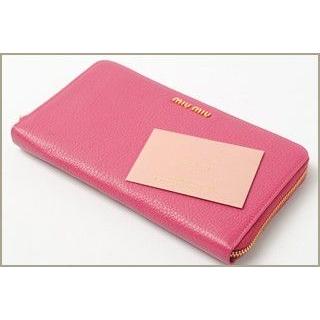 miu ミュウミュウ 財布 miumiu 長財布 ラウンドファスナー式 miu ミュウミュウ 財布 miumiu 長財布 ラウンドファスナー式