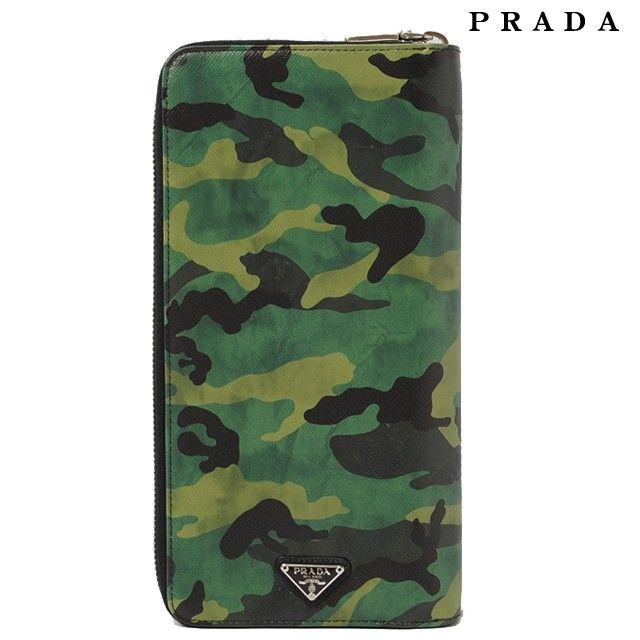 PRADA カモフラージュ ケース 迷彩 PRADA（プラダ） 長財布/トラベルケース PRADA 2M1220 SAFFIANO CAMOUF